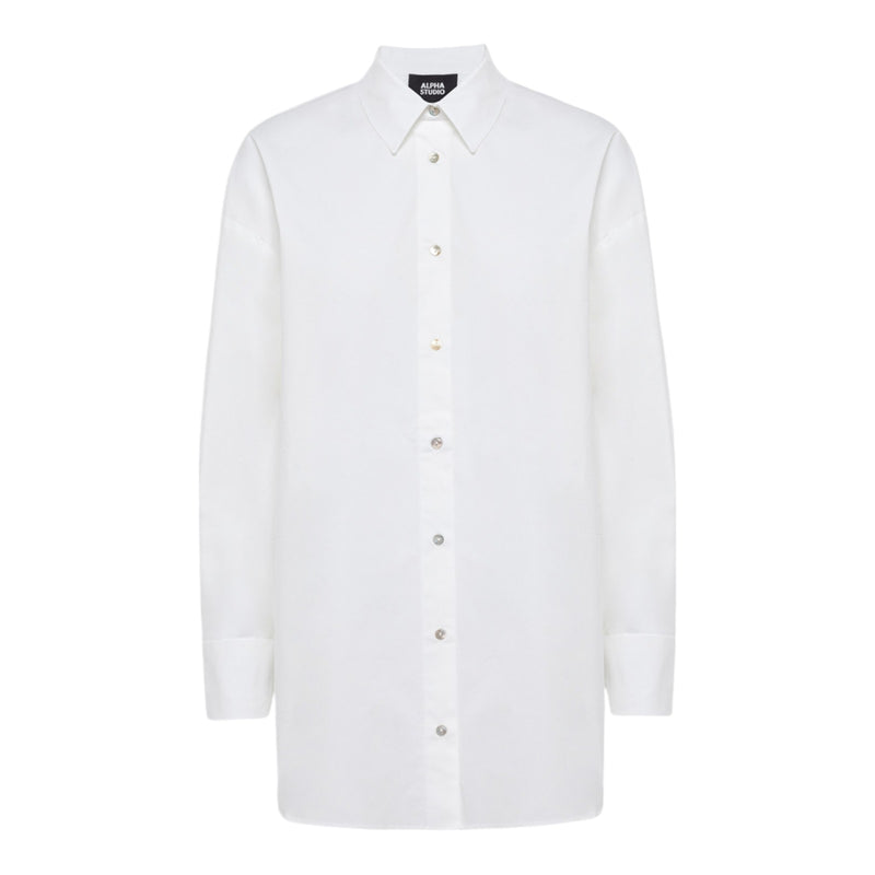 Camicie Donna Alpha Studio - Camicia M/L White Shirt - Multicolore