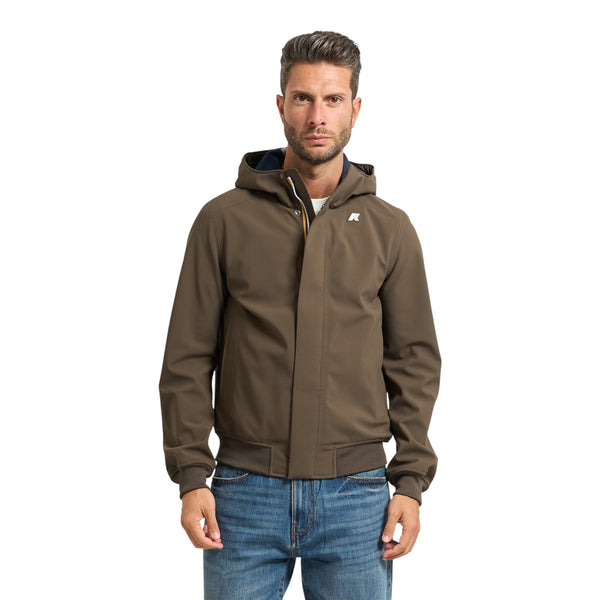 Giubbotti Uomo K-Way - Joachim Bonded - Marrone