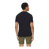 T-shirt Uomo Tommy Hilfiger - Global Stripe Cuff Tee - Blu
