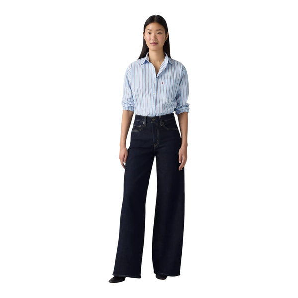 Jeans Donna Levi's - 728 Hr Wide Leg Retro Rinse Lb - Denim