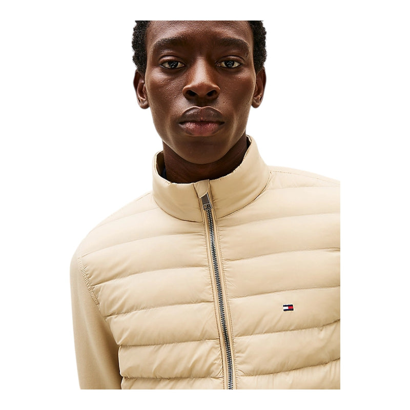 Felpe senza cappuccio Uomo Tommy Hilfiger - Mix Media Stand Cllr - Beige