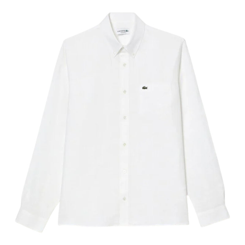 Camicie casual Uomo Lacoste - Camicia M/L - Bianco