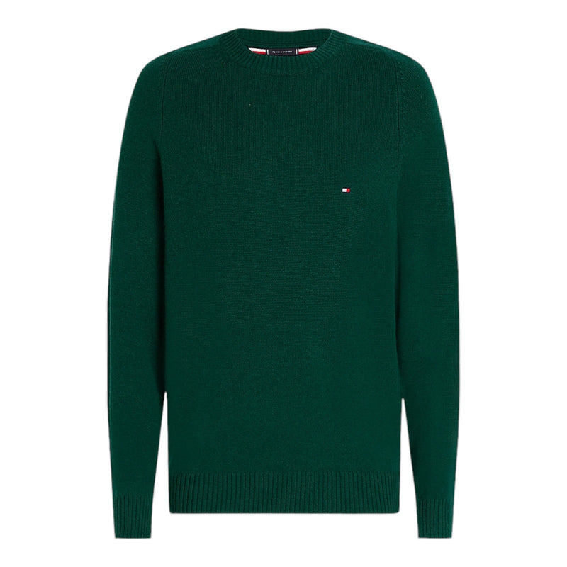 Maglie a manica lunga Uomo Tommy Hilfiger - Lambswool Crew Neck - Verde