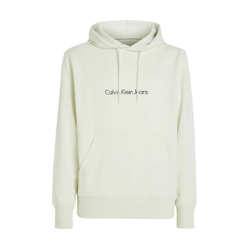 Felpe con cappuccio Uomo Calvin Klein - Square Frequency Logo Hoodie - Beige