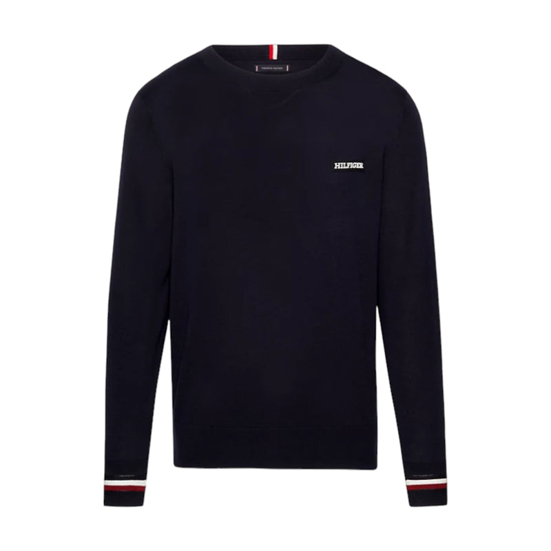 Maglie Uomo Tommy Hilfiger - Global Stripe Crew Nk - Blu