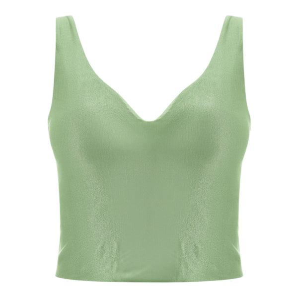 Canotte e top Donna MACRON CLUB HOUSE - Mch Fcf Wmn Beba Yoga Top Olive - Oliva