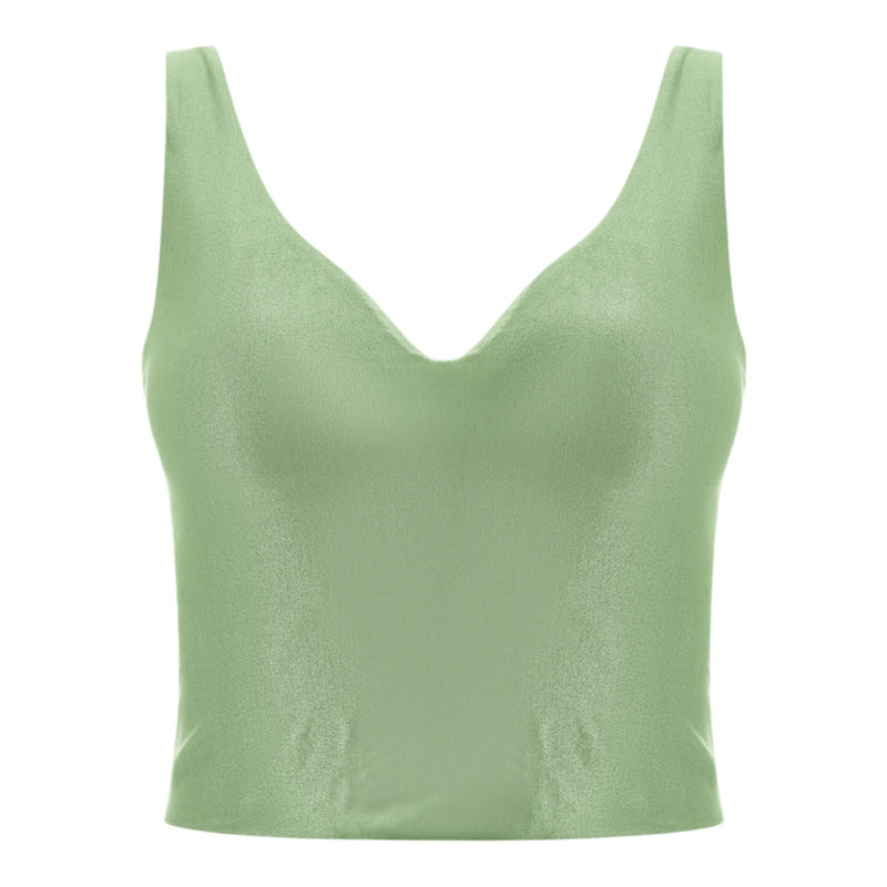 Canotte e top Donna MACRON CLUB HOUSE - Mch Fcf Wmn Beba Yoga Top Olive - Oliva