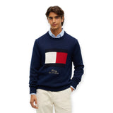 Maglioni Uomo Tommy Hilfiger - Gifting Flag Crew Neck Sweater - Blu