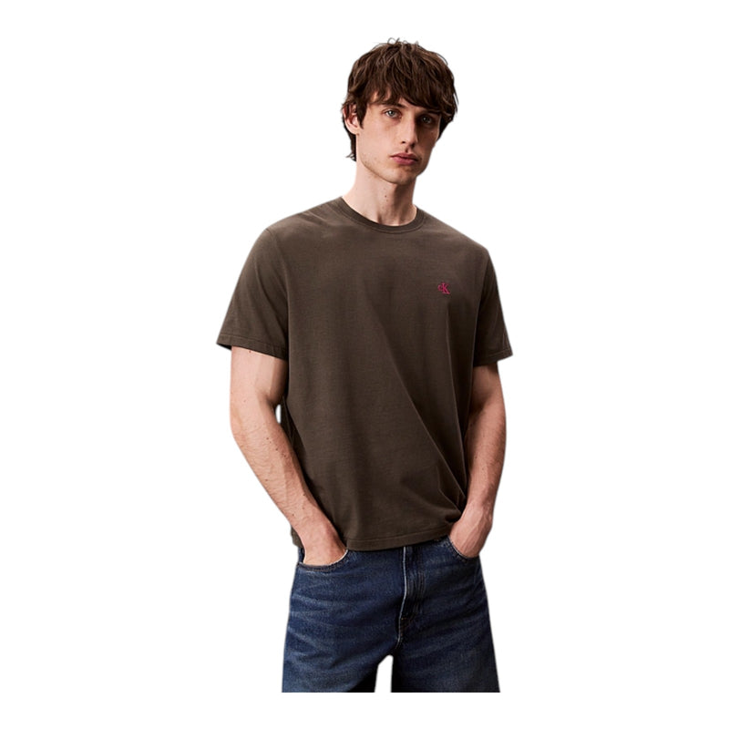 T-shirt Uomo Calvin Klein - Ss Easy Monogram Tee - Grigio