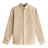 Camicie casual Uomo Tommy Hilfiger - Pigment Dyed Li Solid Rf Shirt - Beige