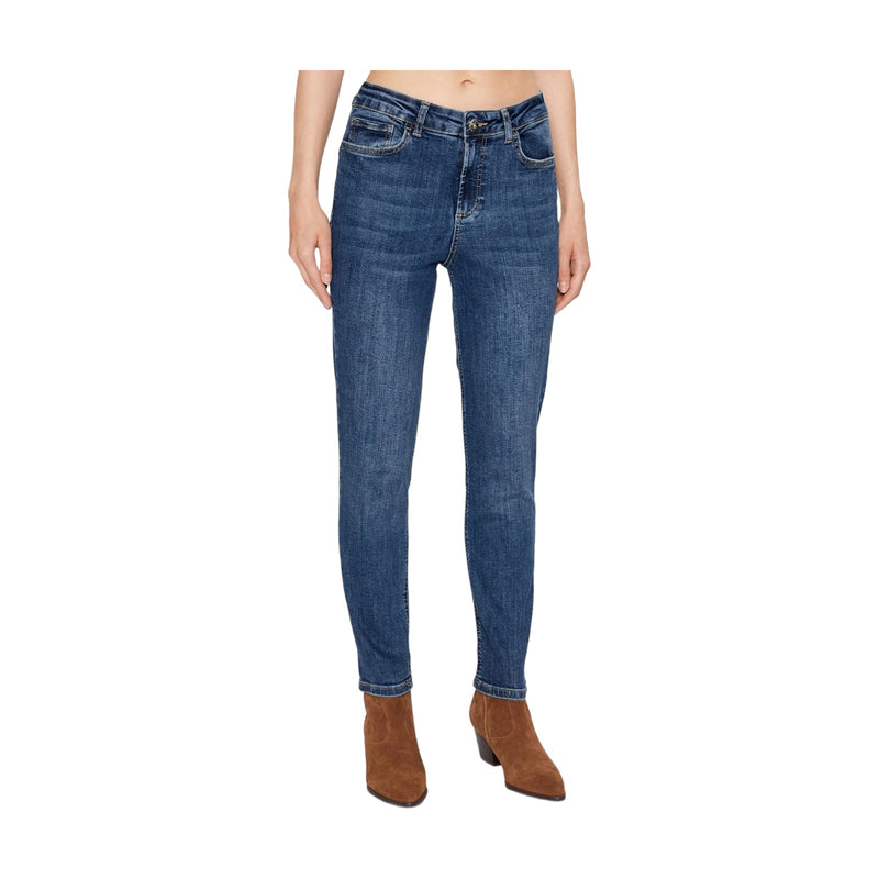 Jeans Donna Liu Jo - B.up Cute H.w. - Blu