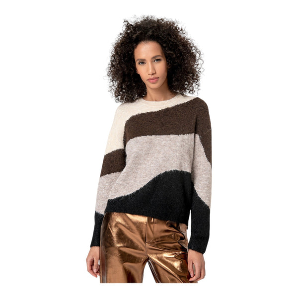 Maglioni Donna Surkana - Pullover, scollo rotondo - Multicolore