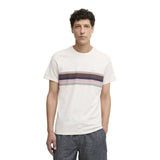 T-shirt Uomo Barbour International - Newsham Printed Stripe T-Shirt - Bianco
