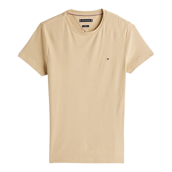 T-shirt Uomo Tommy Hilfiger - T-Shirt Stretch Slim Fit Tee - Beige
