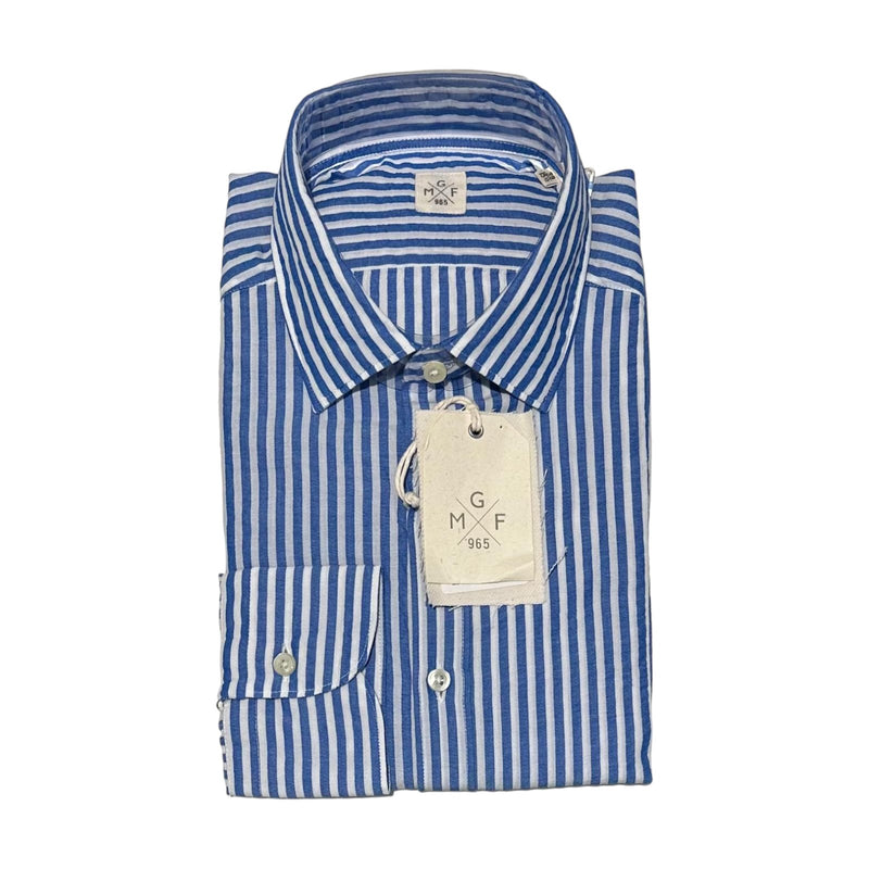 Camicie casual Uomo GMF965 - Camicia Ml Cotone - Azzurro