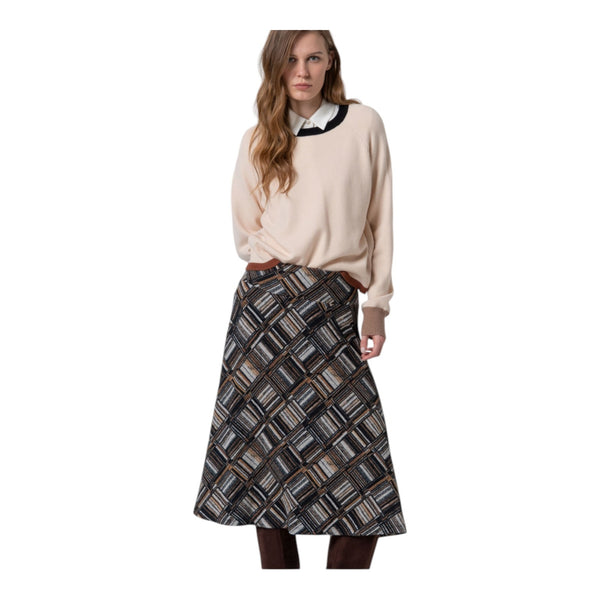 Gonne casual Donna Surkana - Gonna con volant - Nero