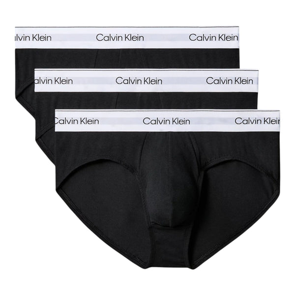 Slip Uomo Calvin Klein - Hip Brief 3Pk - Nero