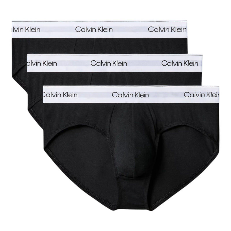 Slip Uomo Calvin Klein - Hip Brief 3Pk - Nero