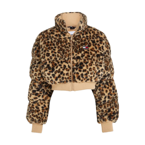 Giubbini Donna Tommy Hilfiger - Tjw Ultr Crp Leo Faux Fur - Marrone