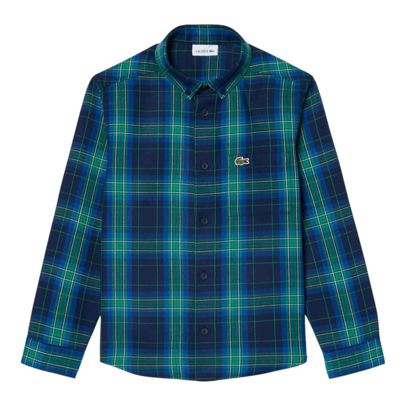 Camicie Bambino Lacoste - Lcb Woven Ls Shirt - Blu