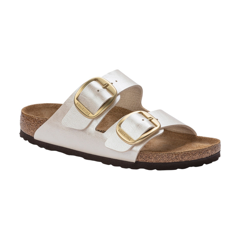 Sandali Donna Birkenstock - Arizona Big Buckle gracef. pearl white, Birko Flor - Avorio