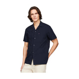 Camicie casual Uomo Tommy Hilfiger - Seersucker Solid Shirt S/S - Blu