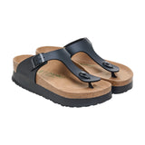 Sandali Donna Birkenstock - Gizeh Platform black veg, Birko Flor - Nero