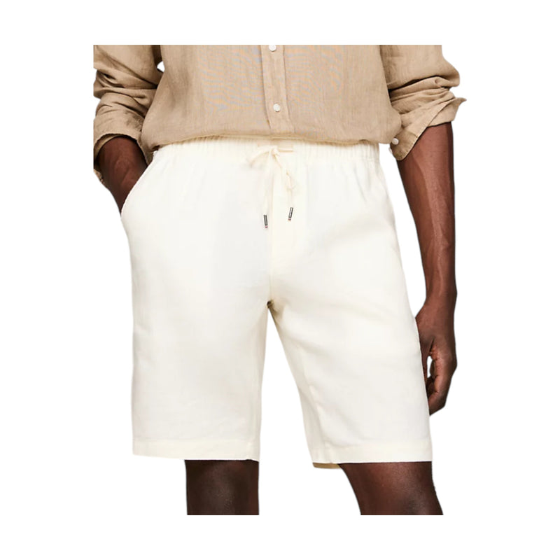 Bermuda Uomo Tommy Hilfiger - Harlem Po Drws Linen - Panna