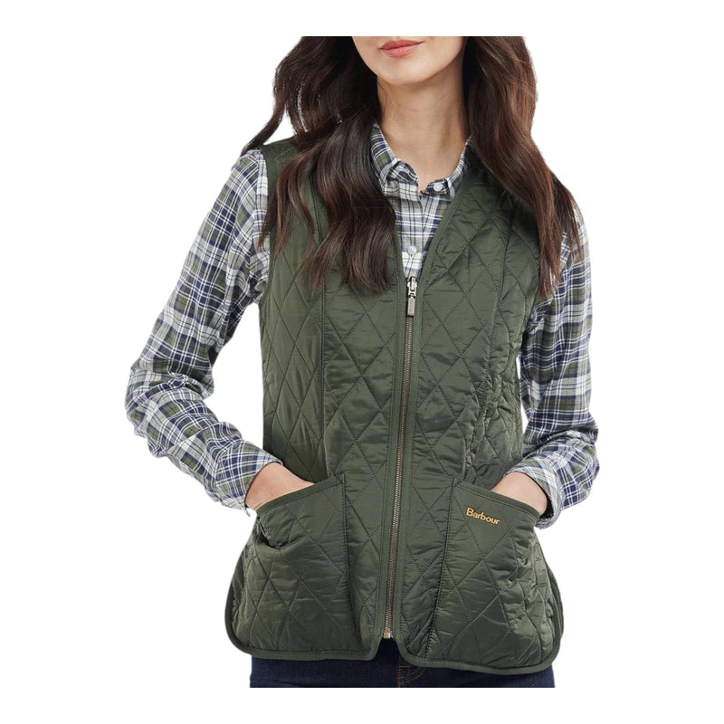 Gilet Donna Barbour - Fleece Betty Liner - Verde