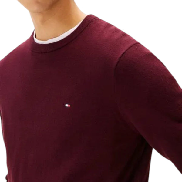 Maglie Uomo Tommy Hilfiger - Pima Org Ctn Cachemire Crew Neck - Bordeaux