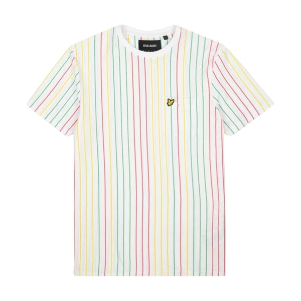 T-shirt Uomo Lyle & Scott - Multi Stripe T-Shirt - Bianco