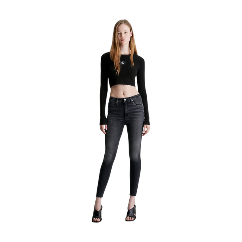 Jeans Donna Calvin Klein - High Rise Super Skinny Ankle - Blu