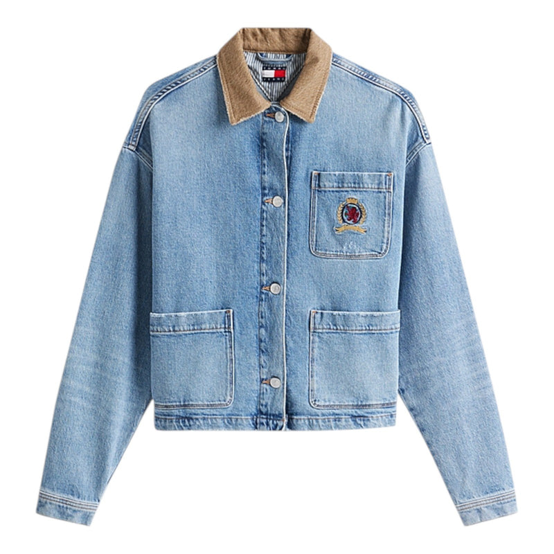Giacche Donna Tommy Hilfiger - Chore Jacket Crest Bi6111 - Denim