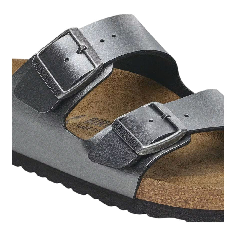 Sandali Unisex Birkenstock - Arizona metallic black, Birko Flor - Nero