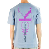 T-shirt Uomo Calvin Klein - Glitched Monologo - Celeste