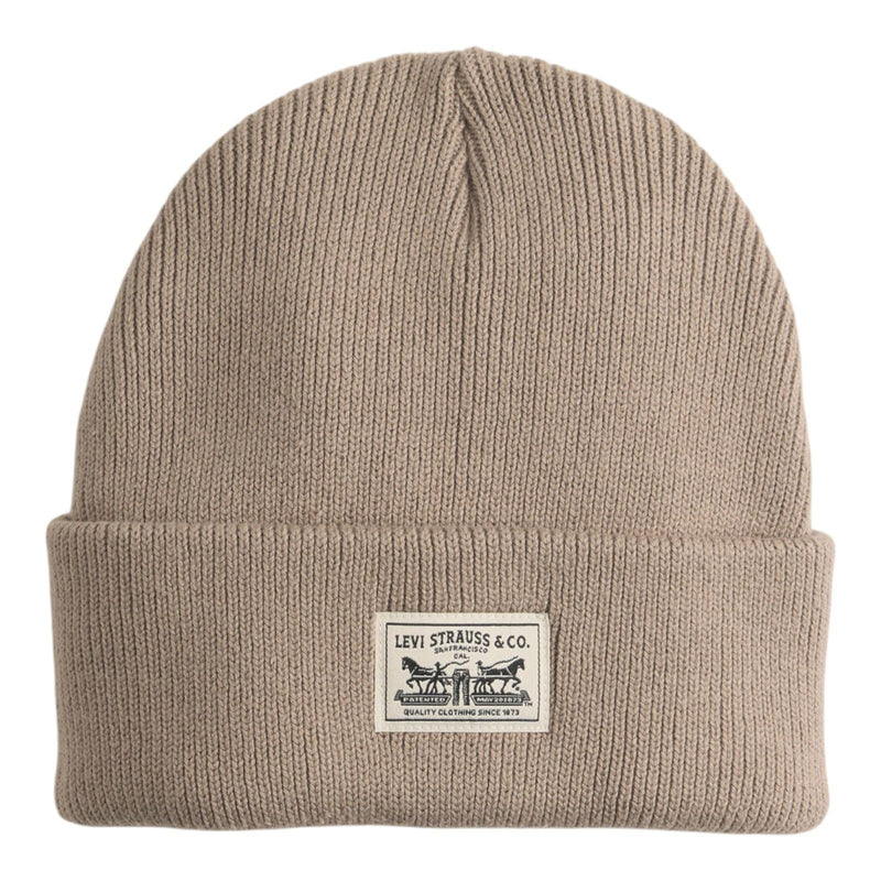 Baschi e berretti Uomo Levi's - Backpatch Beanie Bracken - Beige