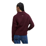 Maglioni Donna Barbour - Lavensdale Half Zip Jumper - Bordeaux