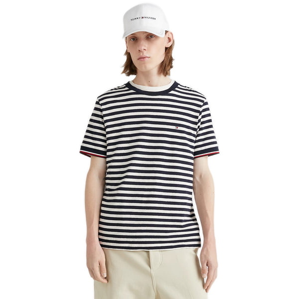 T-shirt Uomo Tommy Hilfiger - Natural Tech Striped - Multicolore