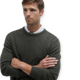 Maglioni Uomo Barbour - Essential Tisbury Crew - Oliva