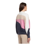 Maglioni Donna RINO & PELLE - Round neck sweater with colour print - Multicolore