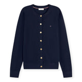 Cardigan Donna Tommy Hilfiger - Co Jersey Fine Gg C-Nk Ls Cardi - Blu
