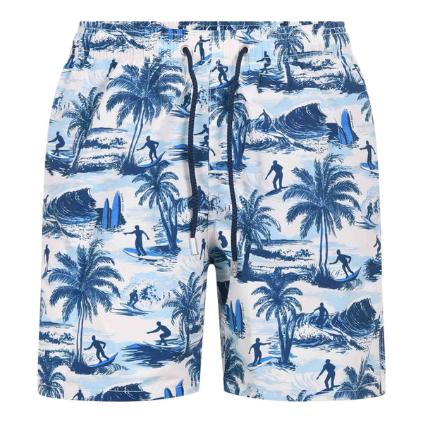 Pantaloncini e calzoncini Uomo Mc2 Saint Barth - Gustavia Classic Swim Short - Azzurro