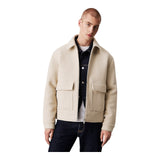 Giubbini Uomo Calvin Klein - Wool Blend Jacket - Beige