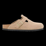 Sandali Donna Birkenstock - Boston sandcastle, Suede Leather - Beige
