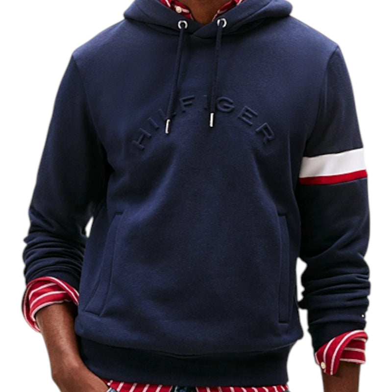 Felpe con cappuccio Uomo Tommy Hilfiger - Rwb Insert Hoodie - Blu