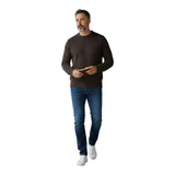 Maglioni Uomo Alpha Studio - Giro Boxy M/L Lana & Cashmere - Marrone