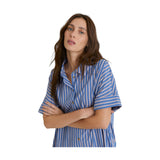 Vestiti casual Donna Yerse - Camicia Vestito Popeline - Azzurro