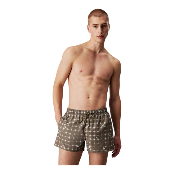 Pantaloncini e calzoncini Uomo Calvin Klein - Short Drawstring-Print Monogram - Verde