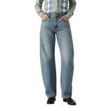Jeans Donna Levi's - Baggy Dad Barrel Most Wanted - Azzurro
