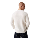 Maglie a manica lunga Uomo Calvin Klein - Ck Embro Badge Sweater - Bianco